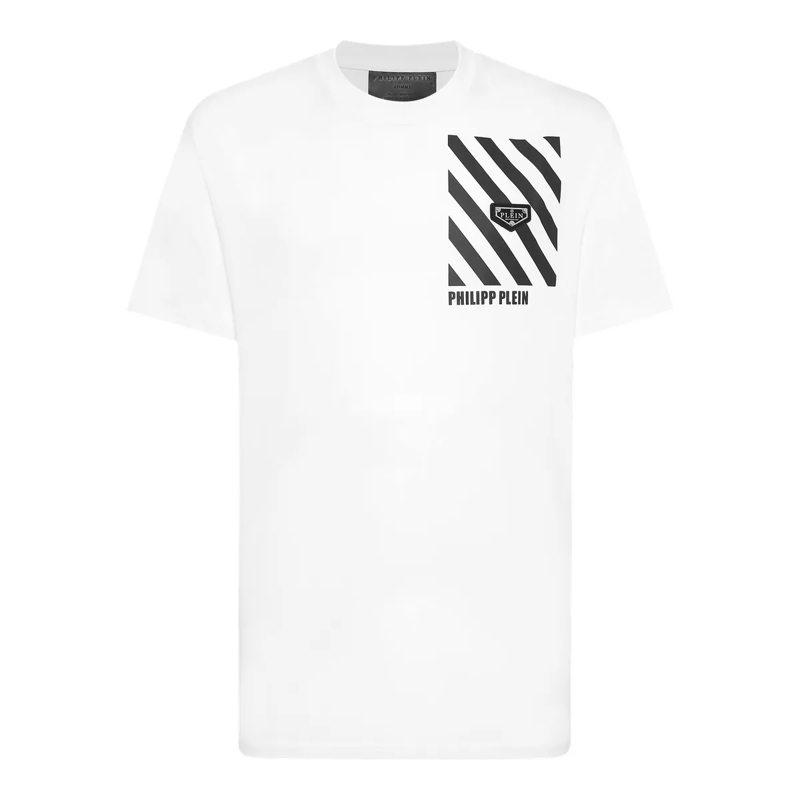 Philipp Plein T-Shirt T-Shirt Rundhalsausschnitt Ss weiss