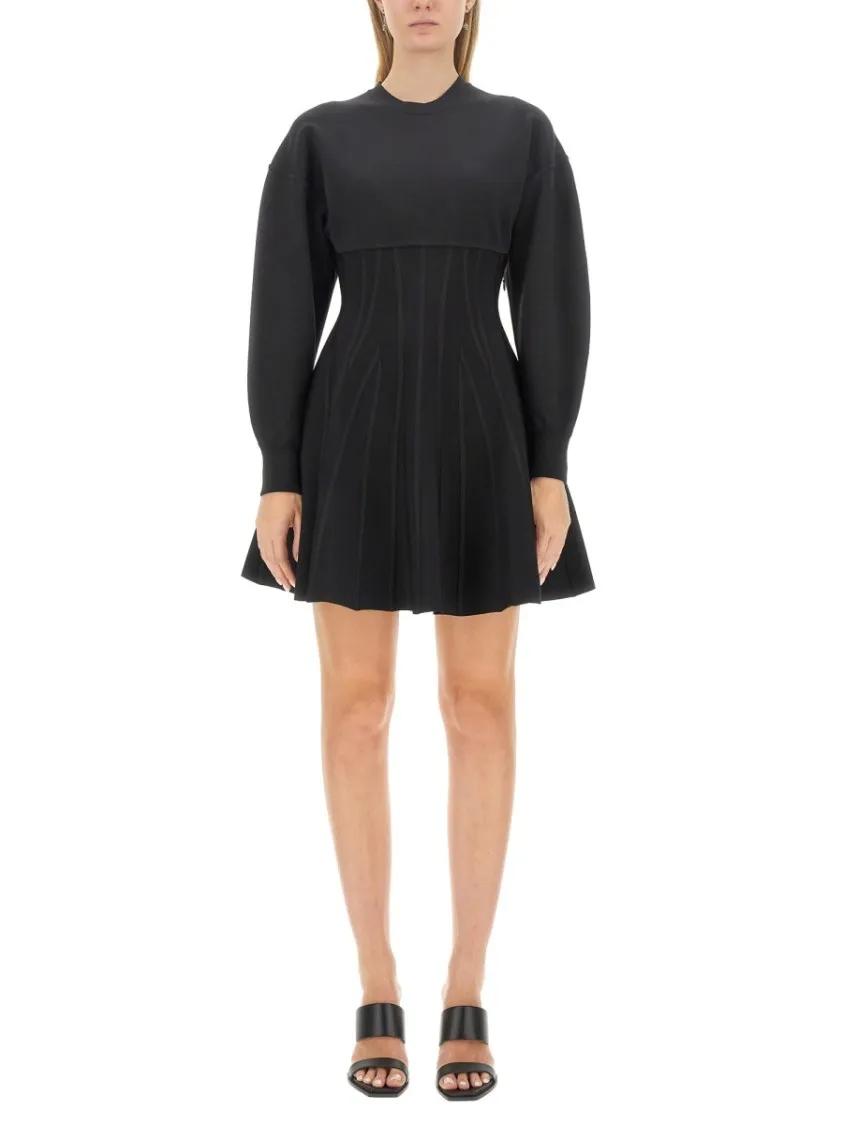Thumbnail - Alexander McQueen - Mini Dress - Größe S - schwarz