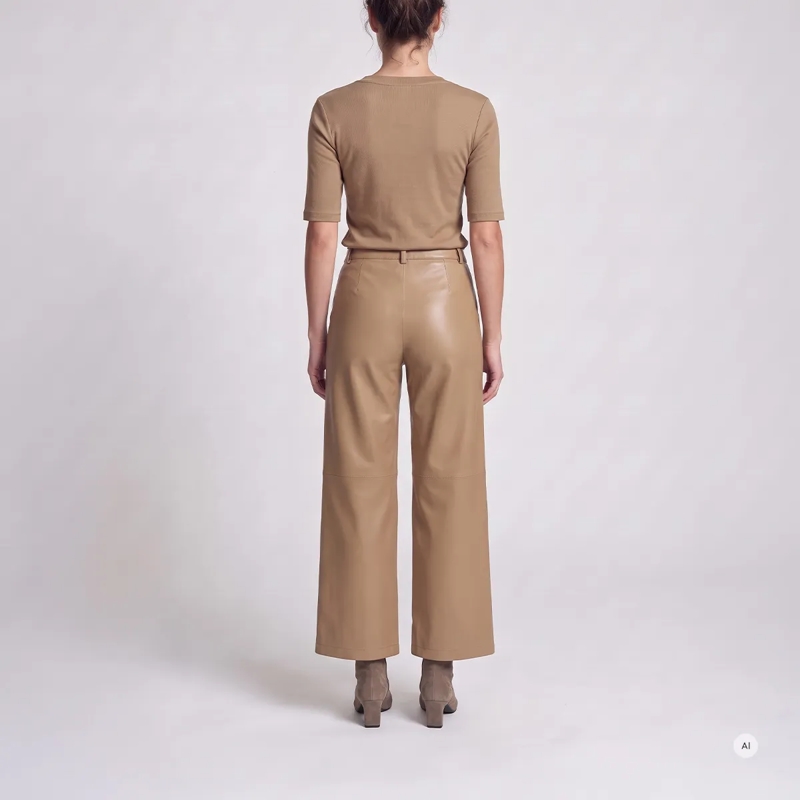 Marc Aurel Ausgestellte Jeans Hose- mit Logo- schräge Eingriffstaschen- mit  beige(Image 4)