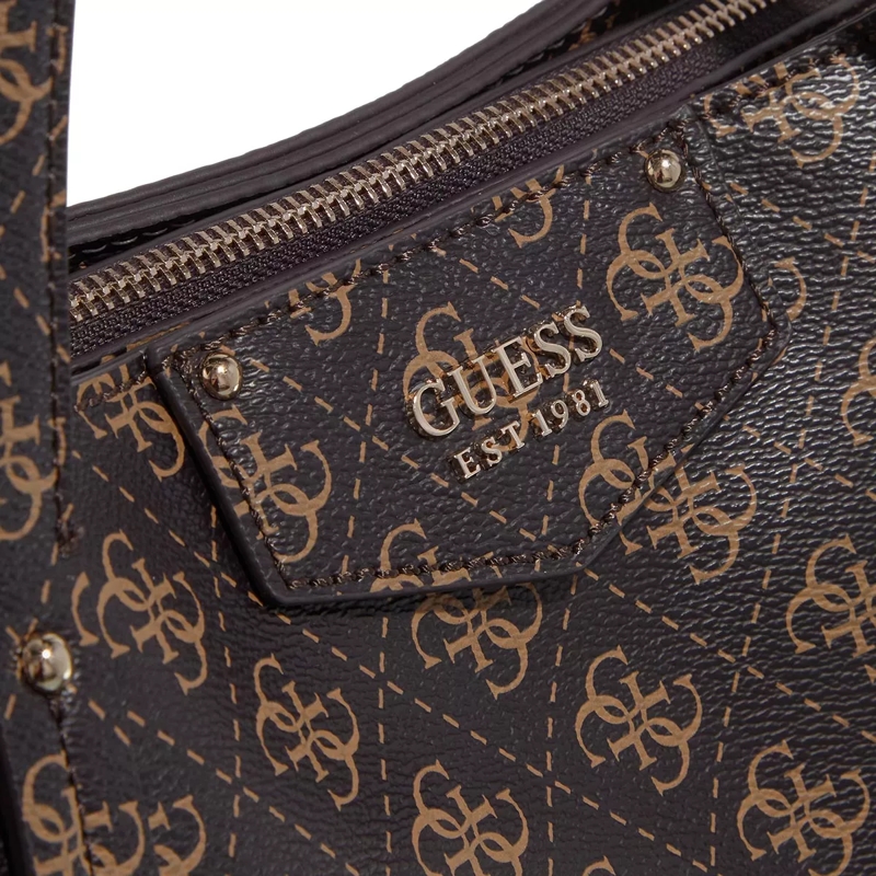 Guess Sac à provisions Eco Brenton Girlfriend Satchel Brown Logo(Image 5)