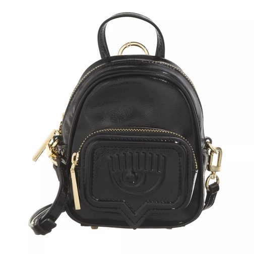 Chiara Ferragni Range F - Eyelike Pocket, Sketch 03 Bags Black Backpack