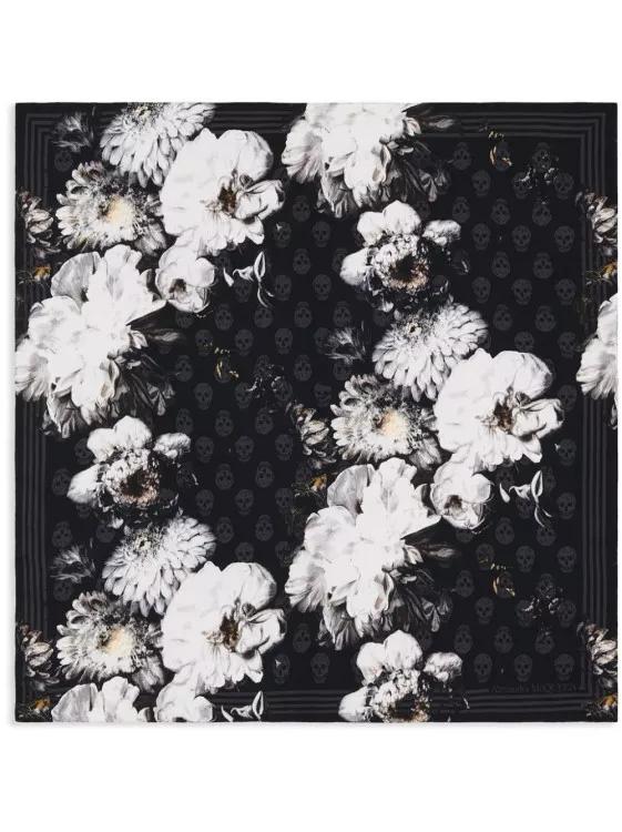 Alexander McQueen Tücher & Schals - Multicolor Chiaroscuro Scarf - Gr. unisize - in Schwarz - für Damen