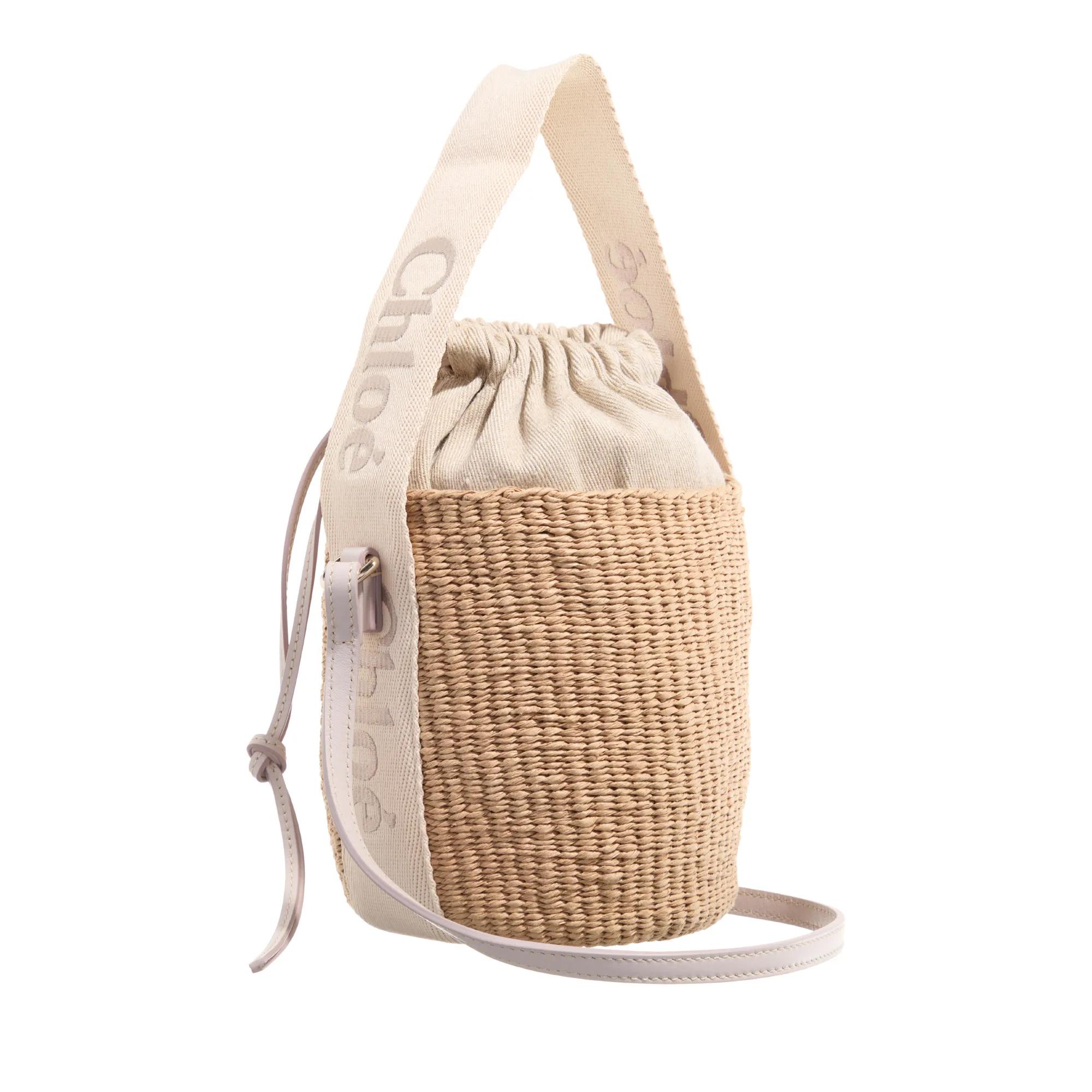 Chloé Bucket bags Woody Drawstring Small Tote Bag in beige