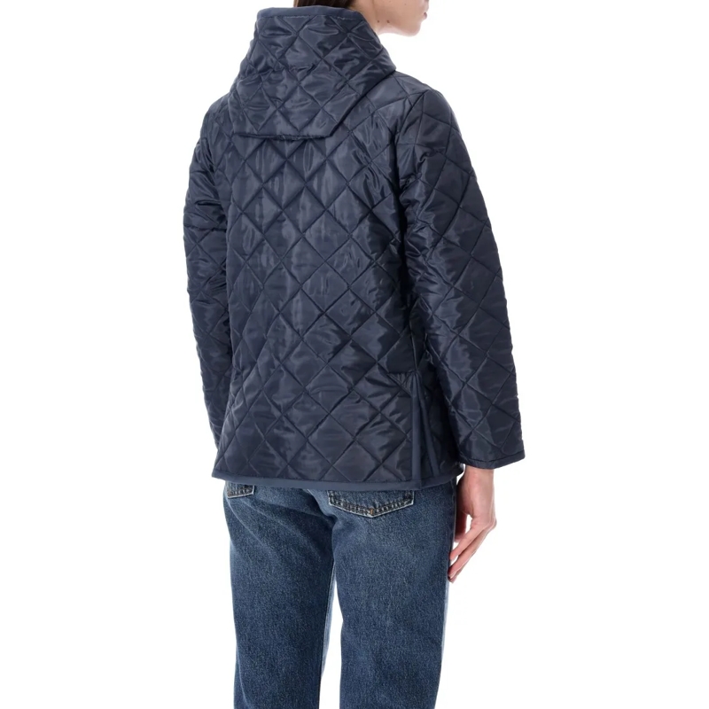 Comme des Garcons  Lavenham X Girl Blue Quilted Husky Jacket Grey