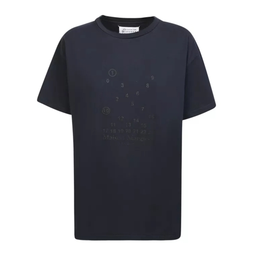 Maison Margiela Four Stiches Logo Cotton T-Shirt Black Magliette