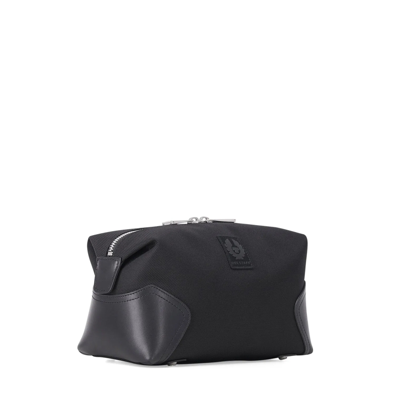 Belstaff Sac à bandoulière Waschtasche mit Lederapplikationen schwarz(Image 3)