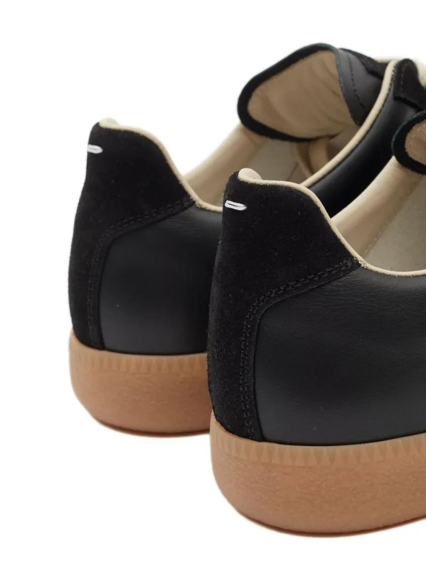 Thumbnail - Maison Margiela Low-Top Sneaker - Black Leather And Suede Sneakers With Contrasting - Gr. 41 (EU) - in Schwarz - für Dam...