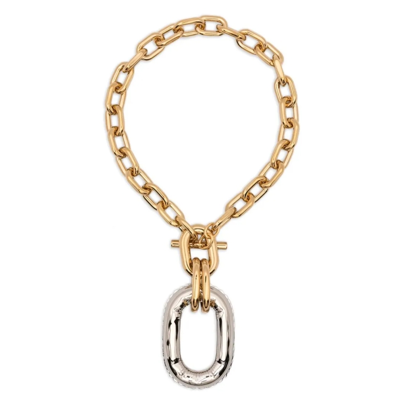 Paco Rabanne Medium Halsketting Gold And Silver Necklace Not Applicable