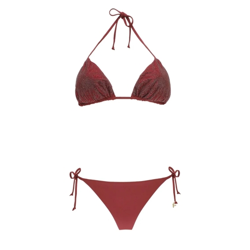 Fisico  Halterneck Bordeaux Bikini Burgundy