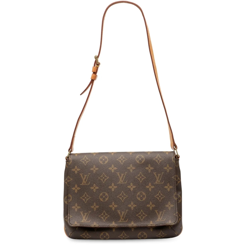 Louis Vuitton Schultertasche Monogram Musette Tango Short Strap braun