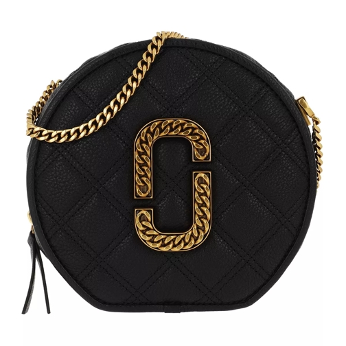 Marc Jacobs The Status Round Crossbody Black Canteen Bag