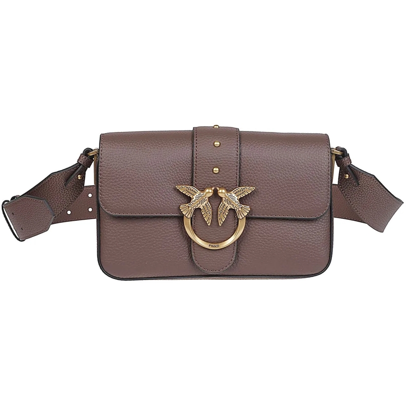 Pinko Fourre-tout Love One Slouchy Mini Bag Brown braun