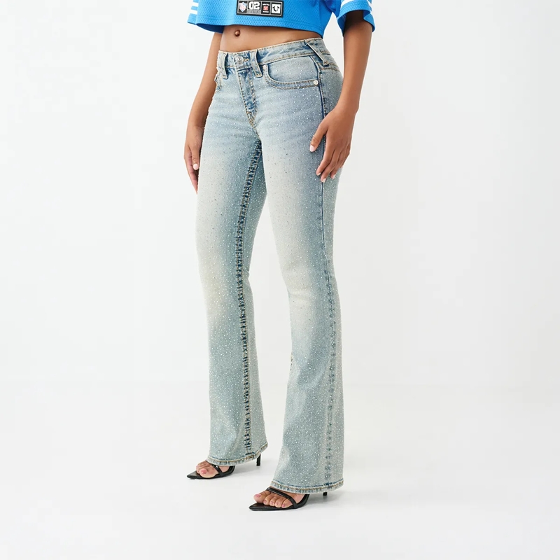 True Religion Jeans - Modell: Becca Bootcut- Ausgestellten Bein- Mid hellblau(Image 3)