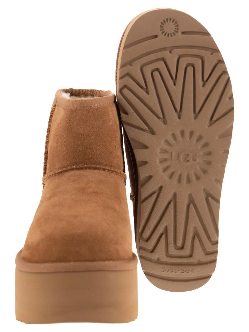 Thumbnail - UGG Stiefel - Classic Mini Platform - Ankle Boot With Platform - Gr. 9 - in Braun - für Damen
