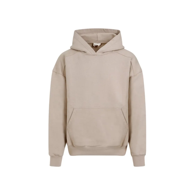 Mordecai  Hooded Sand Cotton Sweatshirt Neutrals