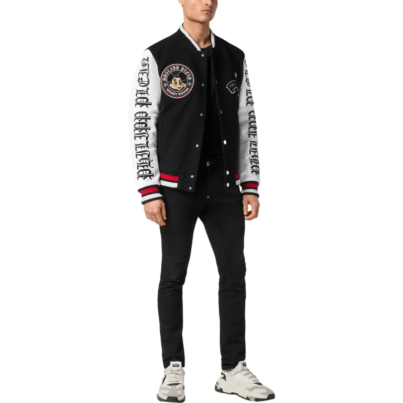 Philipp Plein Daunenjacke Bomberjacke schwarz(Image 4)
