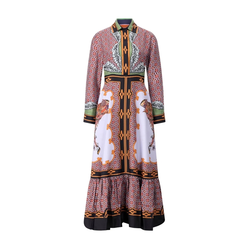 LaDoubleJ Maxi-jurk Maxikleid aus Seide Multicolor(Image 2)