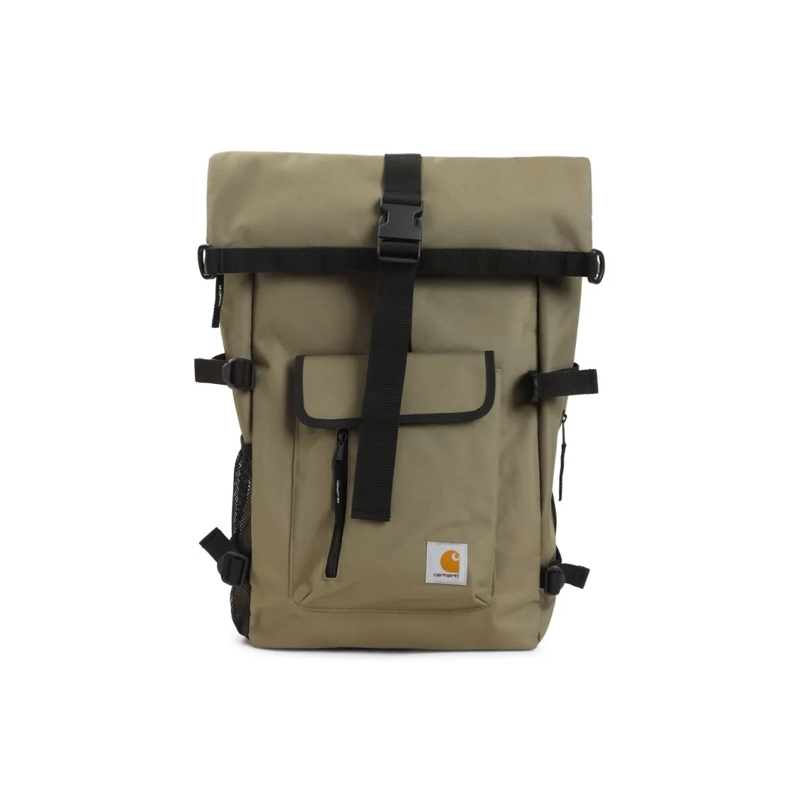 Carhartt Wip Rucksack Spacious Roll-Top Backpack With Metallic Finish Neutrals