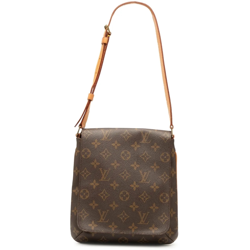 Louis Vuitton Schultertasche Monogram Musette Salsa Short Strap braun