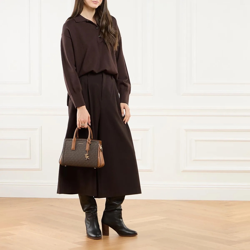 MICHAEL Michael Kors Tote Sm Satchel Brn/acorn(Image 2)