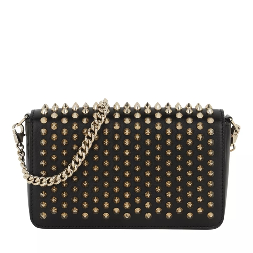 Christian Louboutin Zoompuch Leather Black/Gold Crossbody Bag