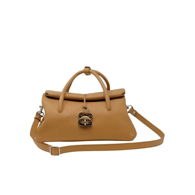Zanellato Crossbodytas Brown Dotta Centauro Leather Handbag Brown