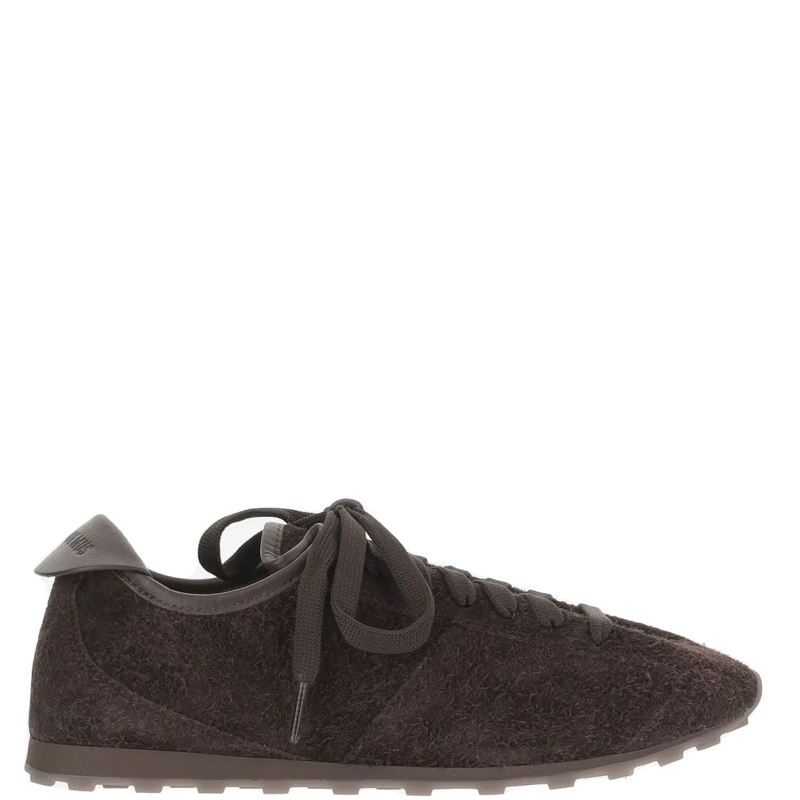 Jacquemus Lage-top sneaker Suede Leather Sneakers With Tapered Toe Black