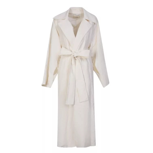 Quira White Double-Breasted Coat White 