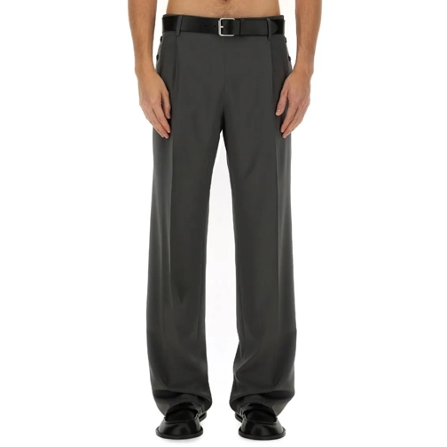 Moschino Anzugshosen Tailored Grey Wool Pants Grey