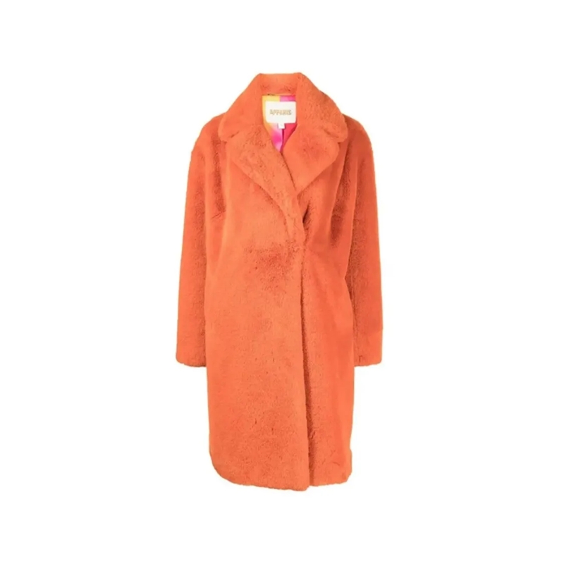APPARIS Shearling-Jacke Imani Faux Fur Coat Orange