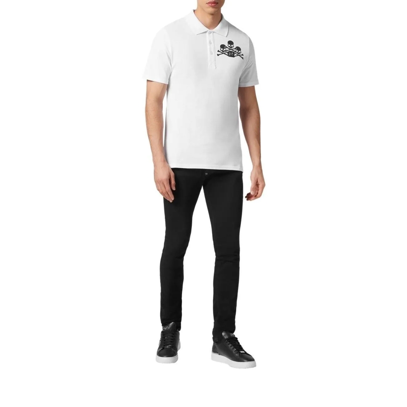 Philipp Plein Poloshirt Poloshirt Skull weiss(Image 2)