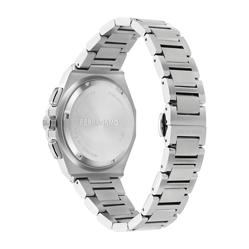 Salvatore Ferragamo Chronograph Quarz-Chronographenuhr Versilia Chrono silber(Image 3)