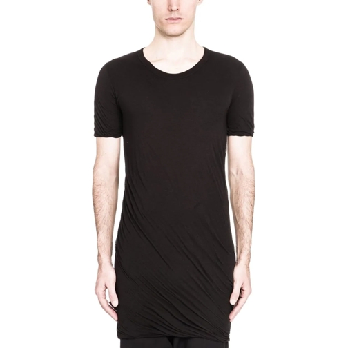 Rick Owens T-shirts T-shirt double manches courtes noir Double tee Ric schwarz