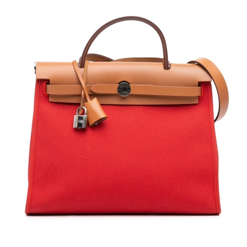 Hermès Sac à bandoulière 2016 Toile Herbag Zip 31 rot (Image 2)
