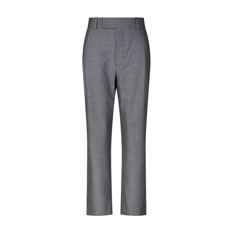 ROSSI Pantalons décontractés Weite Stoffhose Luan Grau