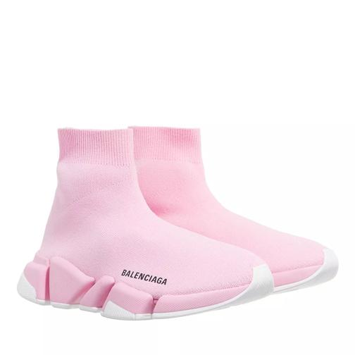 Balenciaga Speed 2.0 Knit Sneakers Pink/White Slip-On Sneaker
