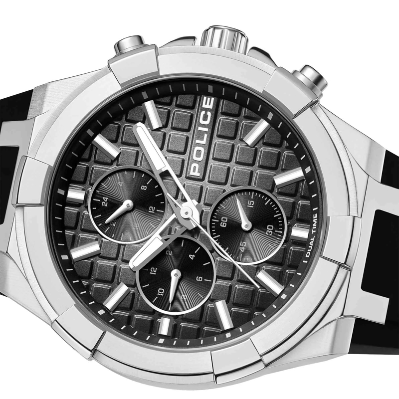 Police Automatikuhr Quarzuhr Guardian schwarz(Image 3)