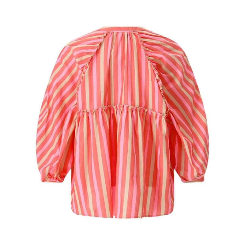 Emily can den Bergh Bluse Gestreifte Bluse rot(Image 2)