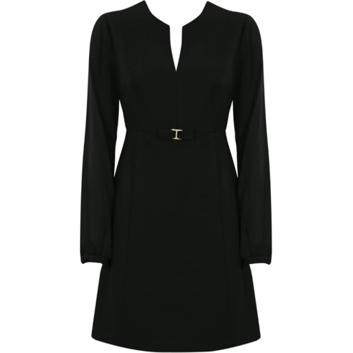 Twin-Set Robes midi Dresses Black schwarz