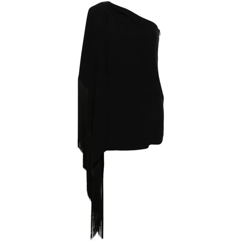 Moschino Minikleid One-Shoulder Black Cady Dress Black