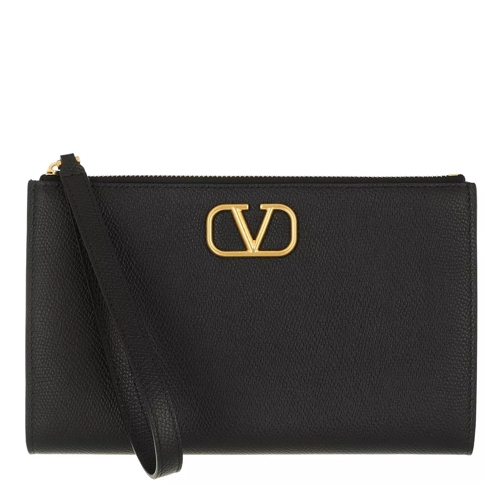 Valentino Garavani Signature Pouch Black Handväska med väskrem