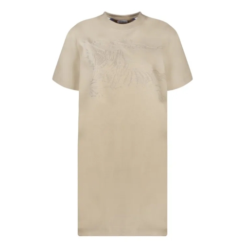 Burberry Short Sleeve Jersey Dress Neutrals 