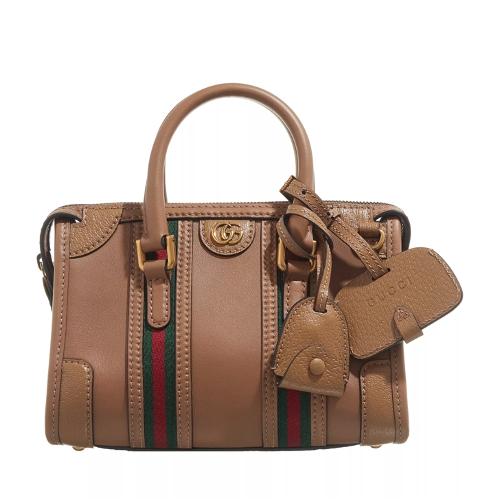 Gucci Bauletto Mini Top Handle Bag Koi Beige Schooltas