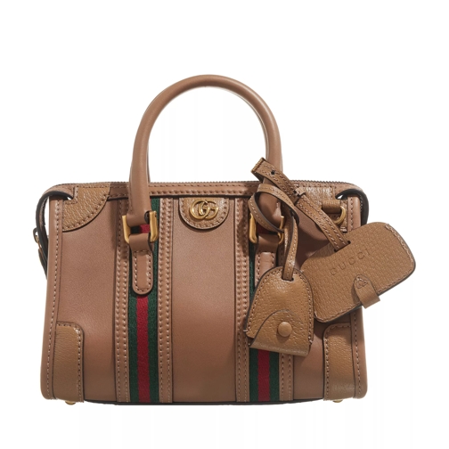 Gucci Bauletto Mini Top Handle Bag Koi Beige Satchel
