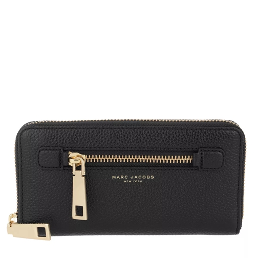 Marc Jacobs Gotham Standard Continental Wallet Black/Gold Continental Wallet-plånbok
