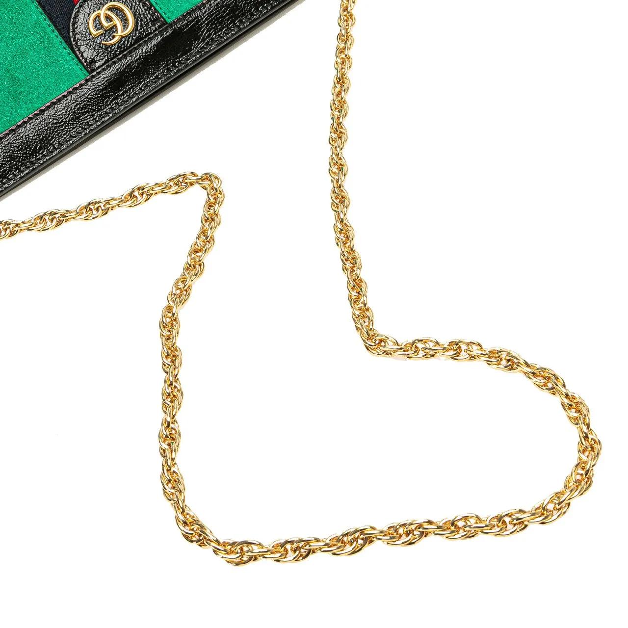 Thumbnail - Gucci Hobo Bags - 2016-2024 Small Suede Ophidia Chain Crossbody - Gr. unisize - in Grün - für Damen