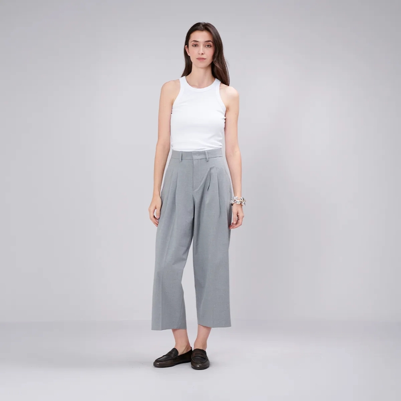 True Religion Hose - Engwerdenes, verkürztes Bein- Bund- und Bügelfa grau(Image 2)