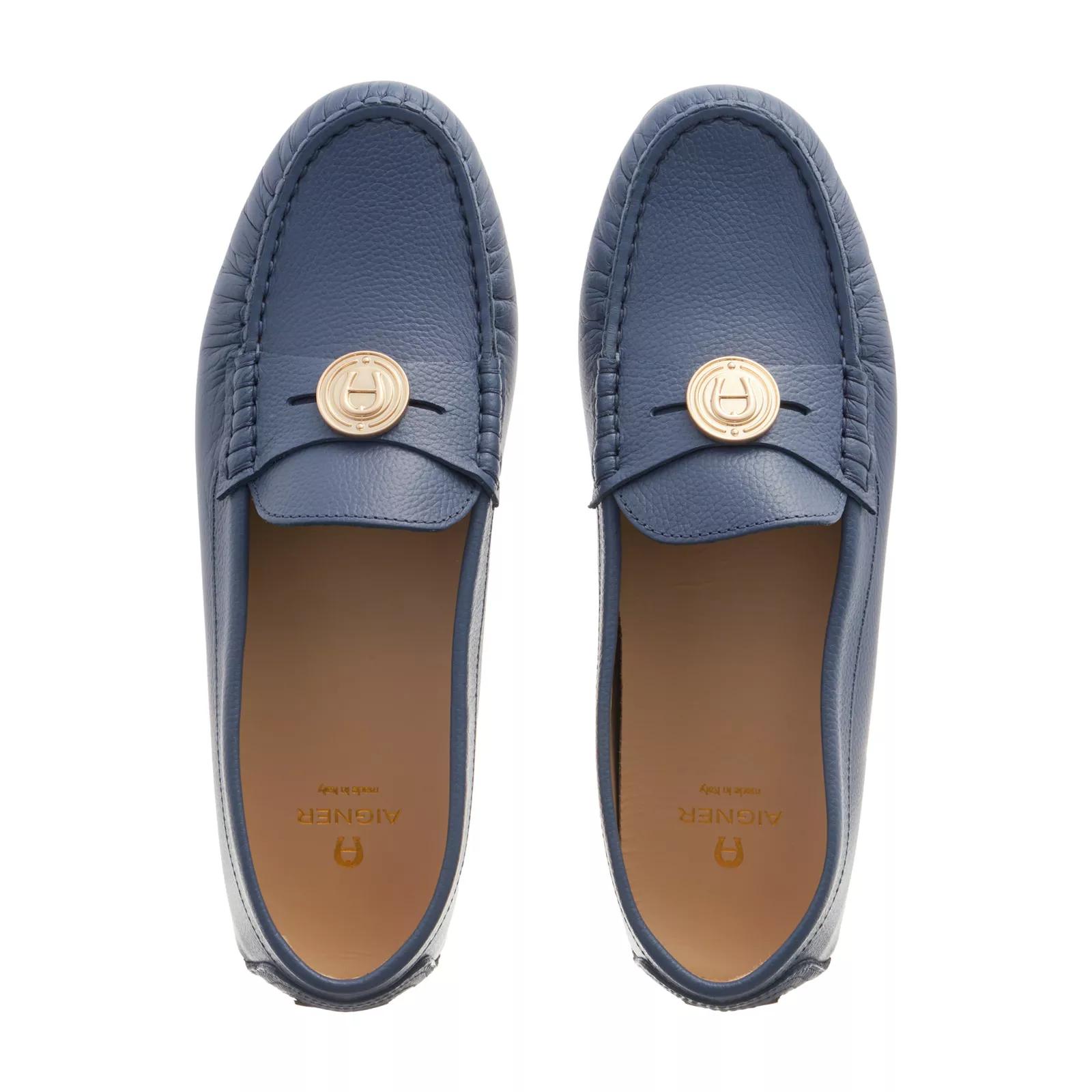 AIGNER Antonella 20 Washed Blue Loafer