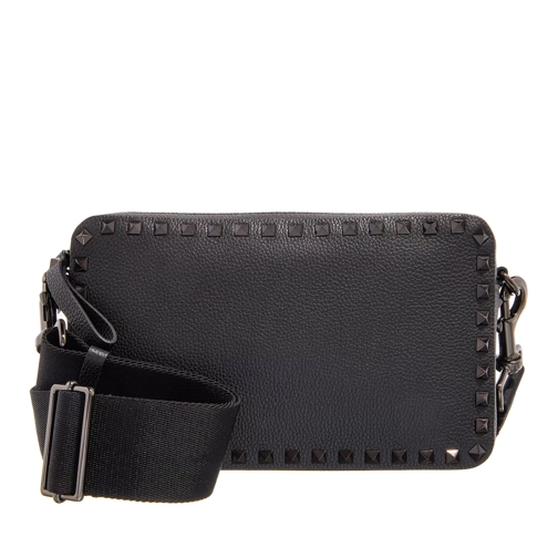 Valentino Garavani Rockstud Leather Crossbody Bag Black Camera Bag