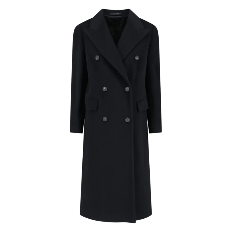Tagliatore Manteaux de tanche Jole Coat Midi Cashmere – Black Black